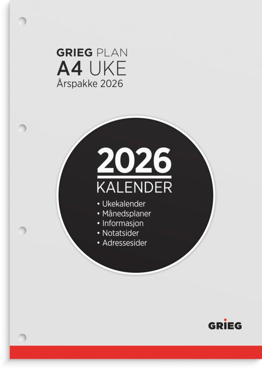Kalender årspakke Grieg