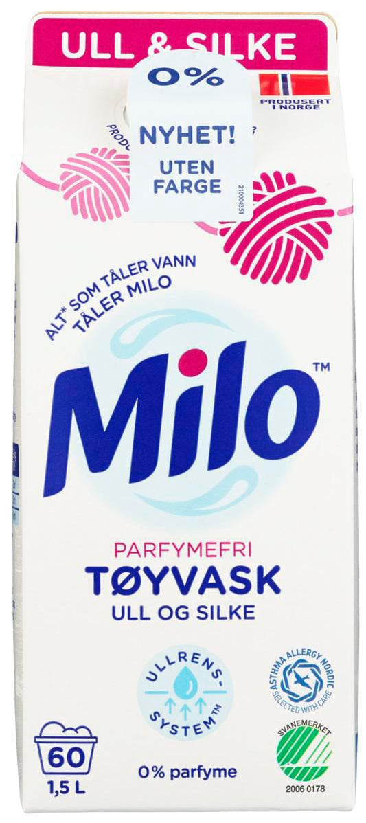 Tøyvask Milo Parfymefri