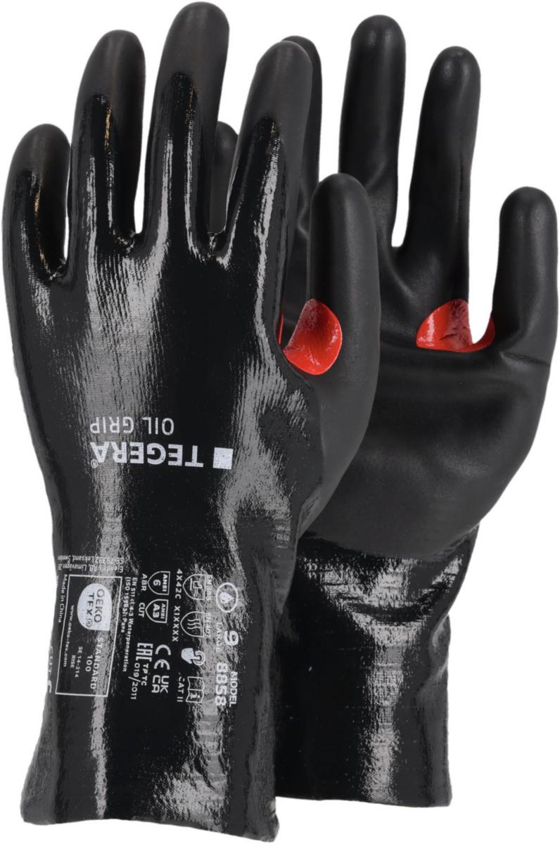 Monteringshanske Tegera® Oil Grip 8858 Cut C