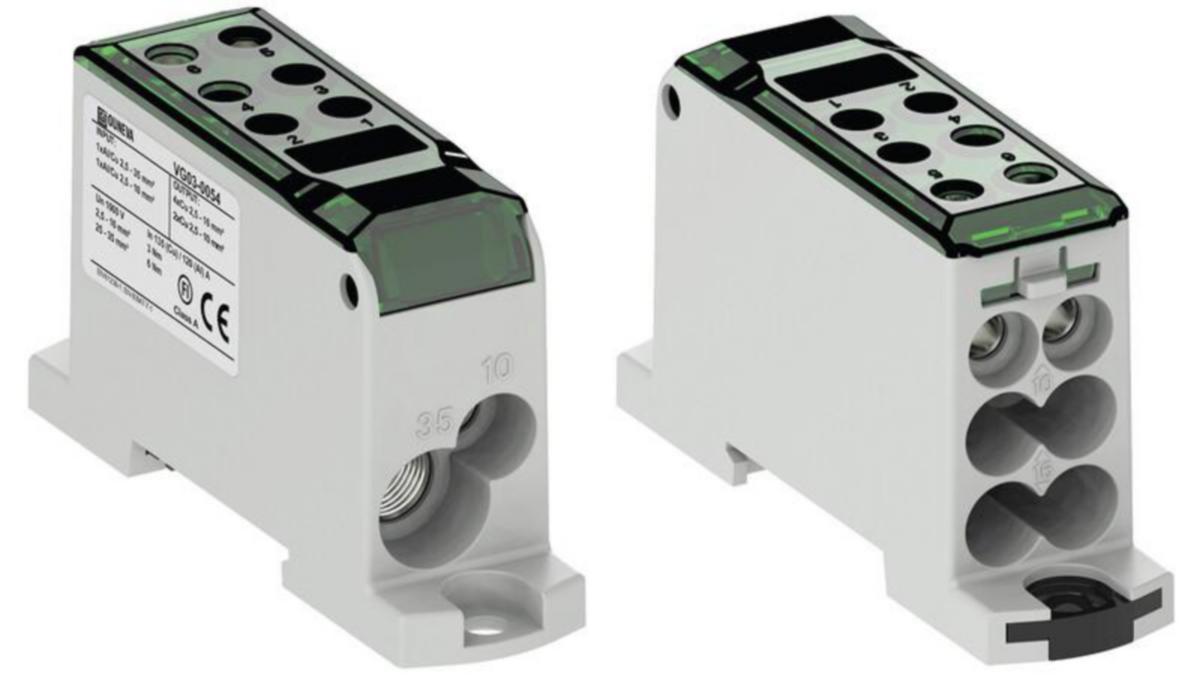 Distribusjonsblokk Ouneva Inn:1x35+10mm Ut:4x