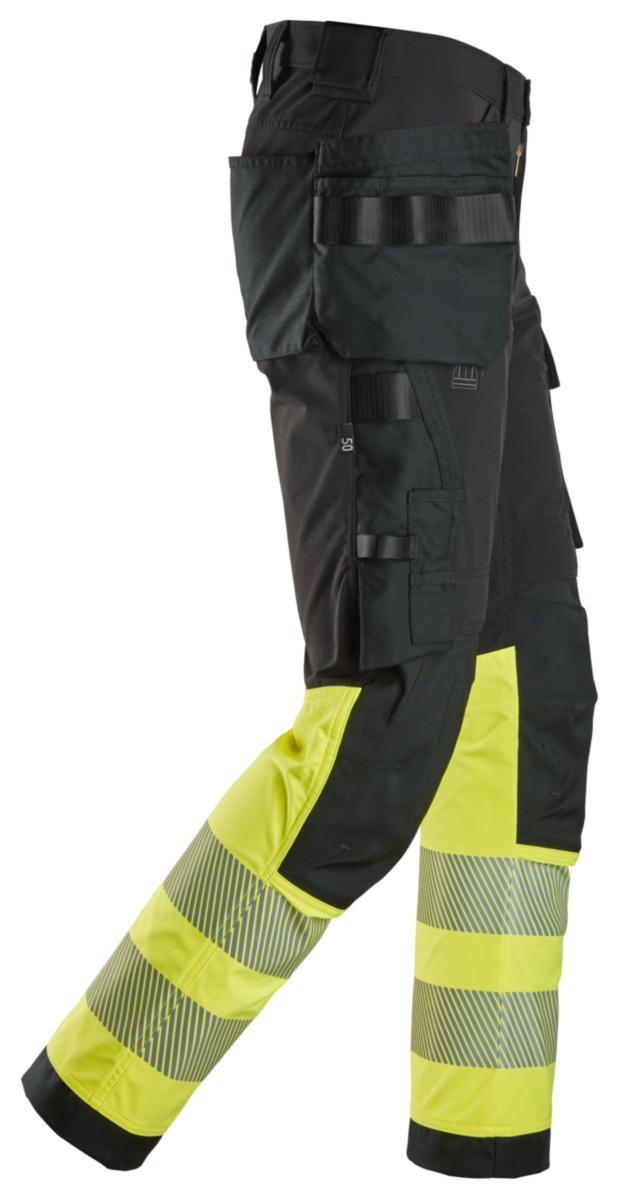 Håndverksbukse Snickers 6231 HiVis kl.1 - Snickers Workwear
