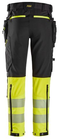 Håndverksbukse Snickers 6935 HiVis kl.1
