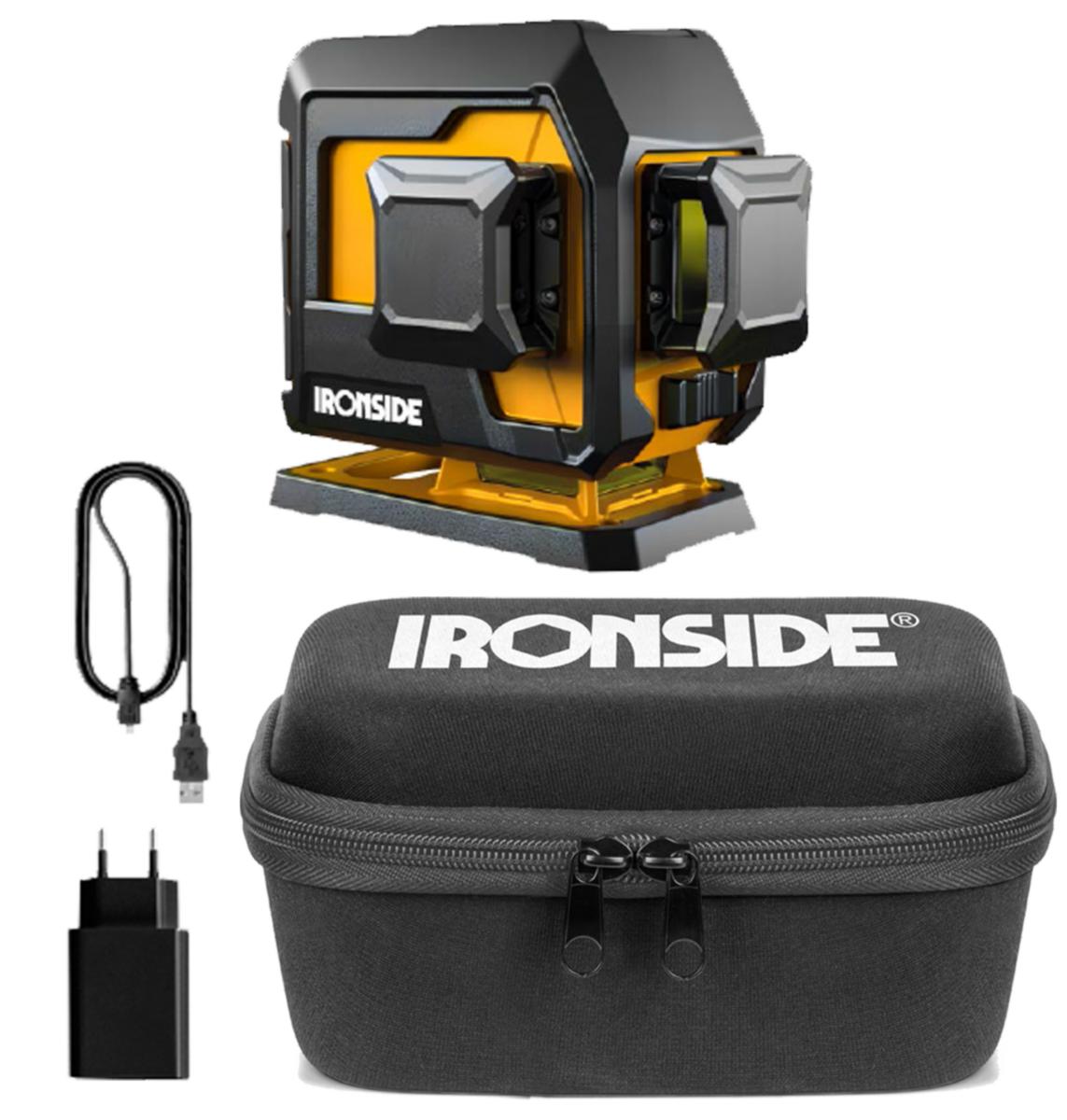 Linjelaser Ironside Mini 3D grønn 103850