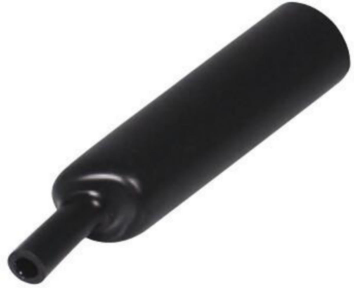 Krympeslange Melbye Medium tykkvegget, med lim, svart