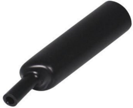 Krympeslange Melbye Medium tykkvegget, med lim, svart