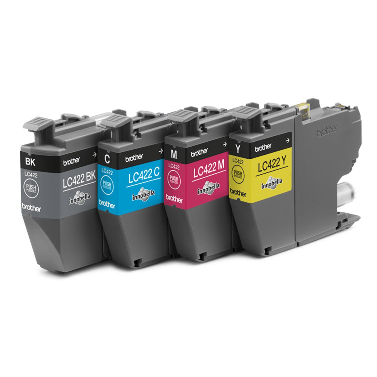 Blekk LC422  Brother BCMY 4PK