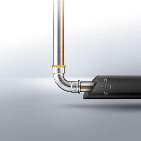 Flens med muffe rustfri Therm Mapress