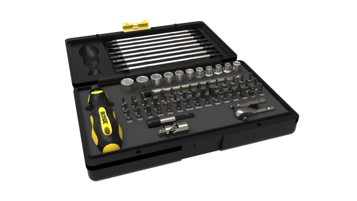 Bits- og pipesett 71 deler Ironside