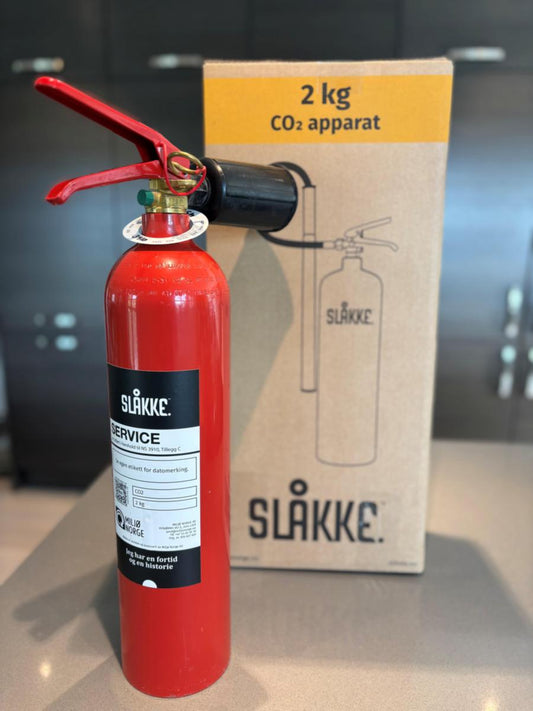Brannslukker Slåkke CO2 2kg Ombrukt - Miljø Norge