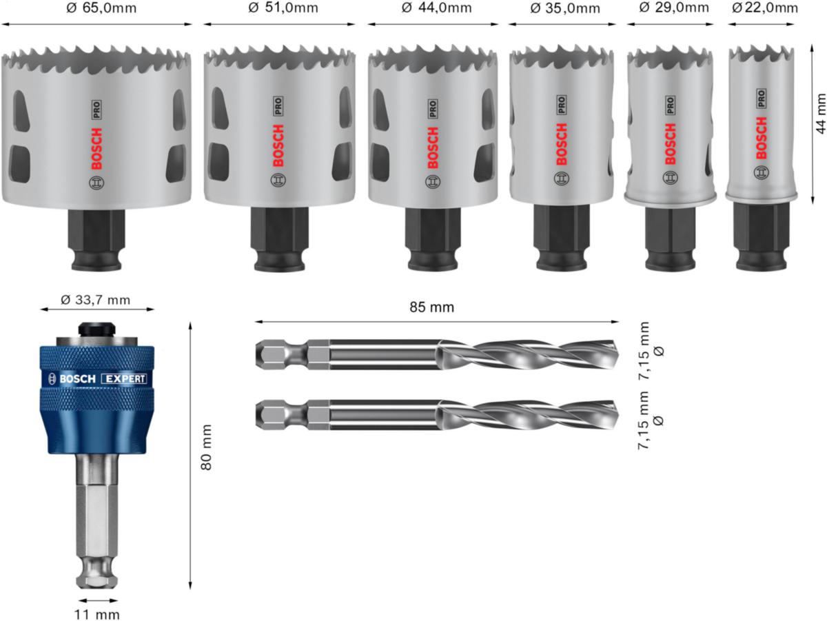 Hullsagsett Bosch m/bor a9