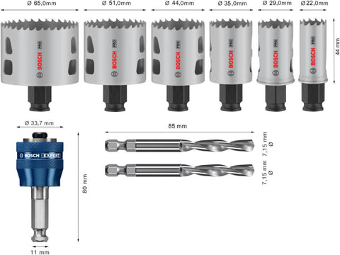 Hullsagsett Bosch m/bor a9
