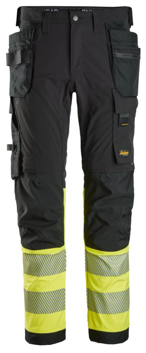 Håndverksbukse Snickers 6231 HiVis kl.1 - Snickers Workwear