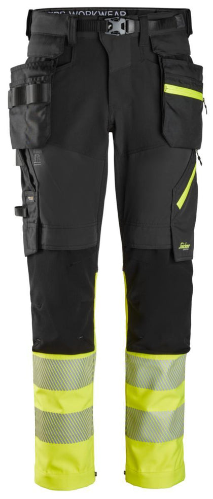Håndverksbukse Snickers 6935 HiVis kl.1
