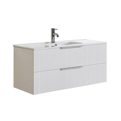 Servantskap Fovere Ribb matt hvit, a-collection