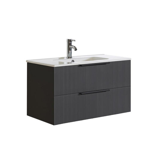 Servantskap Fovere Ribb matt svart, a-collection