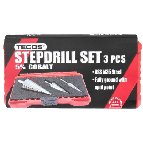 Trinnborsett Tecos Cobolt 3-deler