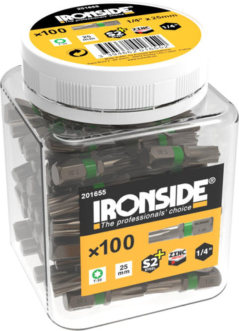 Bits Ironside Torx 25mm 100pk