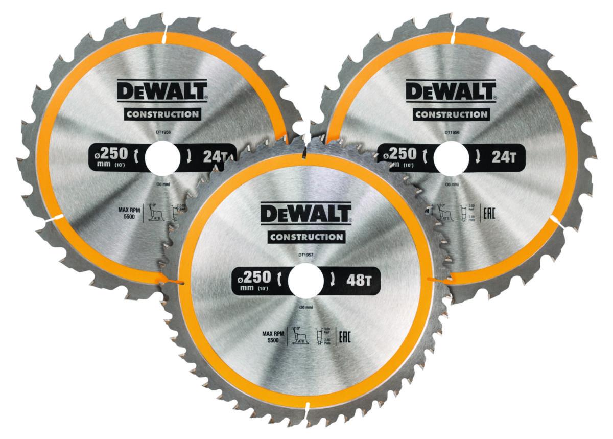 Sirkelsagbladsett DeWalt Construction
