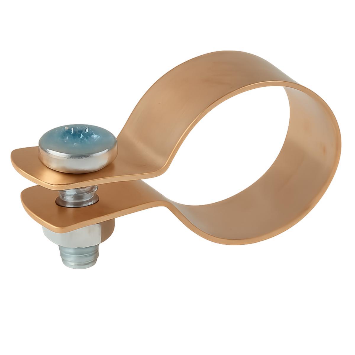 Bøyleklammer m/skrue og mutter Kobber Cu - a-collection