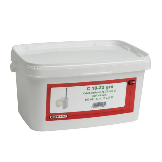 Plastklammer spiker C 18-22 Gr - Castor