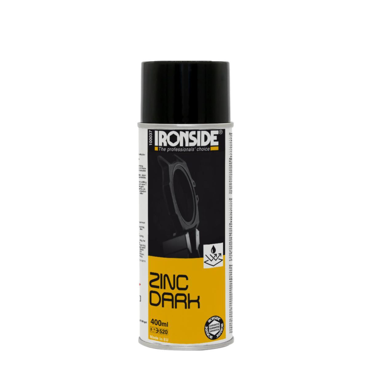 Rustbeskyttelsesmaling/ Zinkspray Ironside mørk