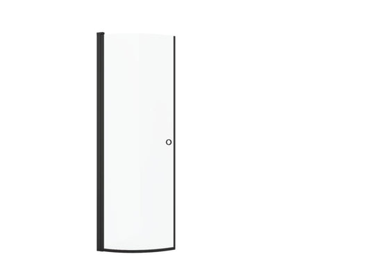 Dusjdør Vivo buet svart/klar, a-collection