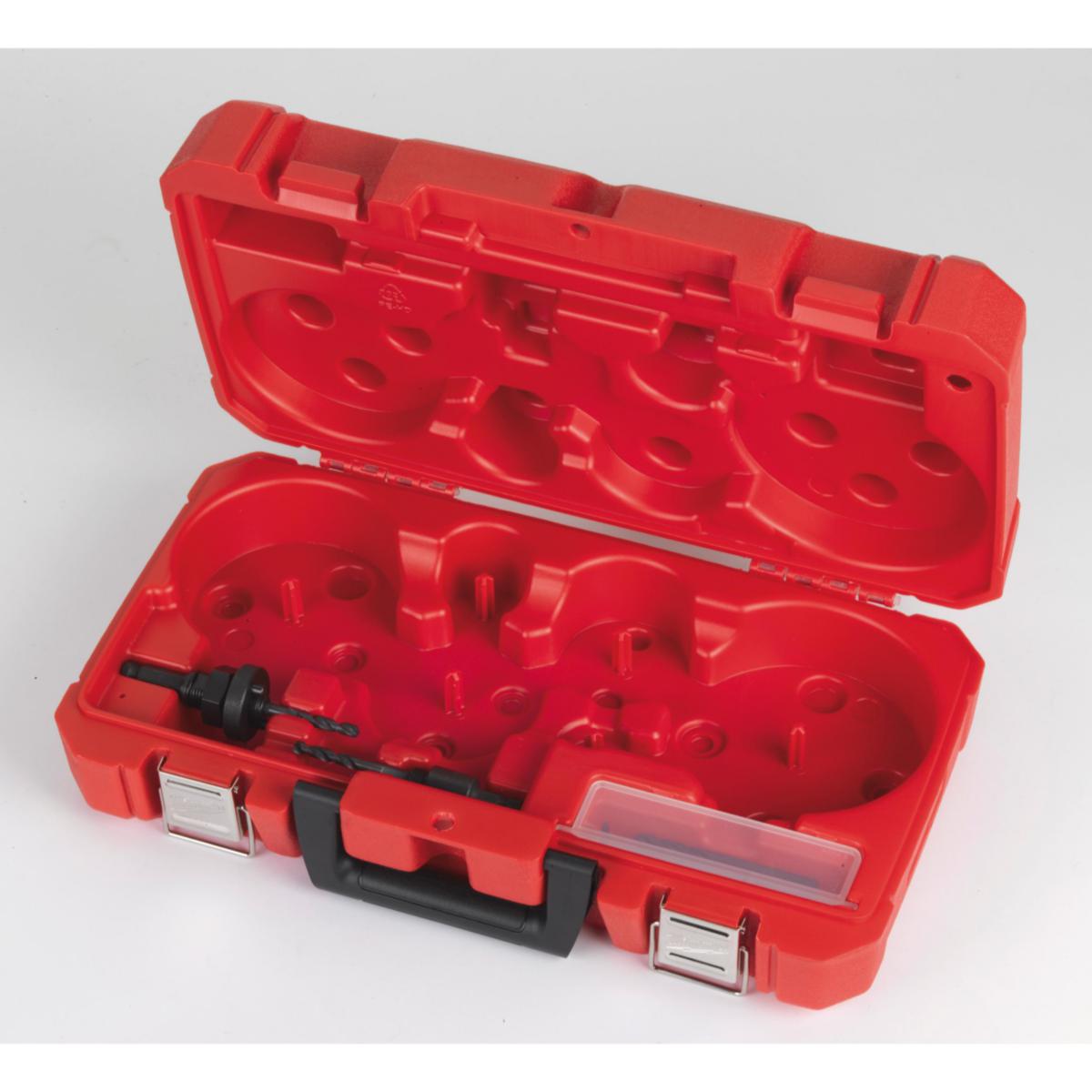 Hullsagkoffert Milwaukee med adaptere
