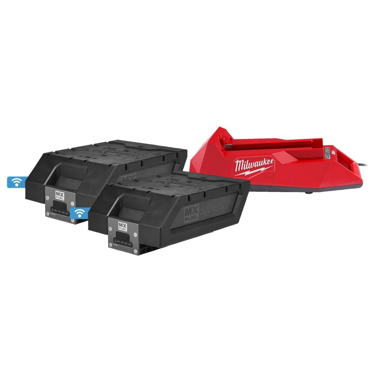 Batterisett Milwaukee NRG-406 MXFuel Redlithium 2x6.0Ah