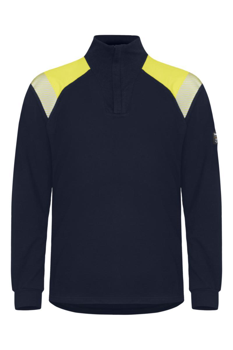 Genser Zip Tranemo 6361 Multinorm mar/gul - Tranemo Workwear