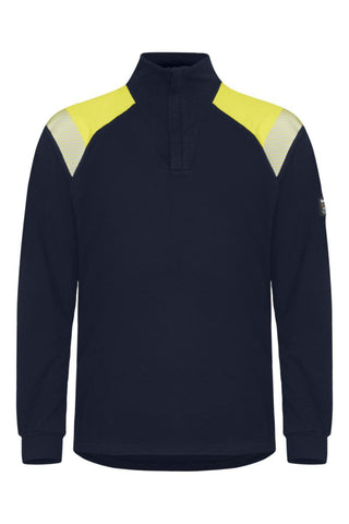 Genser Zip Tranemo 6361 Multinorm mar/gul - Tranemo Workwear