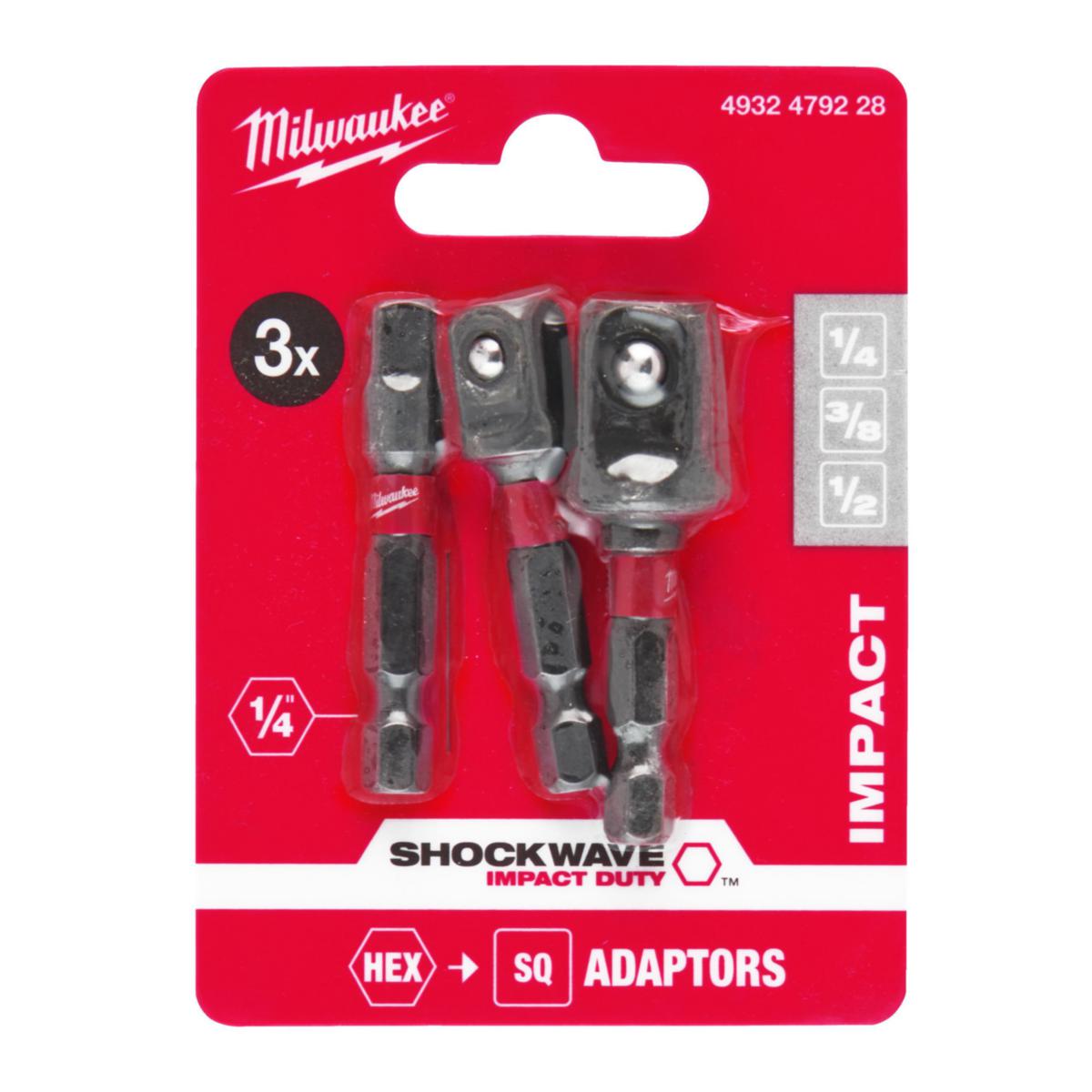 Pipeadaptersett SHW Milwaukee HEX Kraftpiper