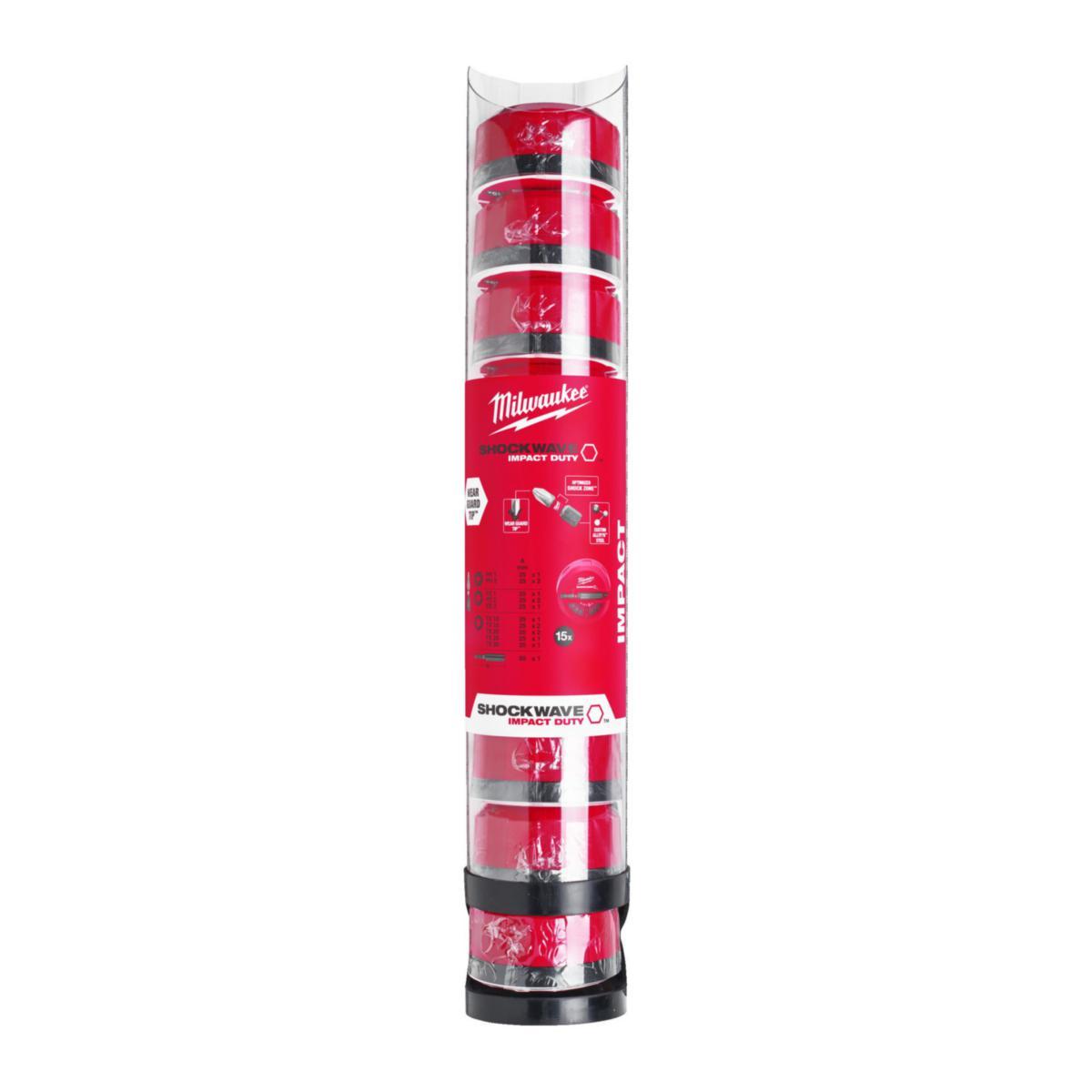 Bitssett Milwaukee Shockwave Impact Duty 15 deler