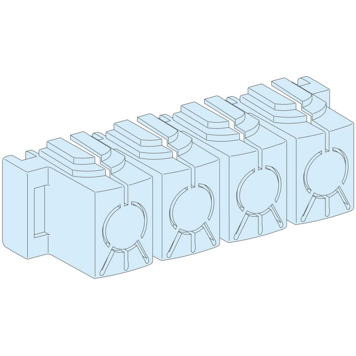 Deksel IPxxB Linergy BW 8stk PrismaG/P - Schneider Electric