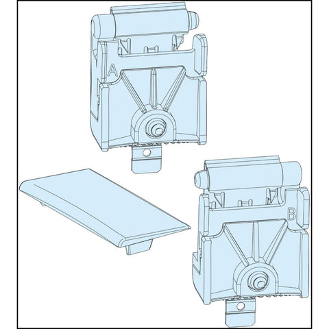 Frontplatehengsler 2stk PrismaSeT P - Schneider Electric