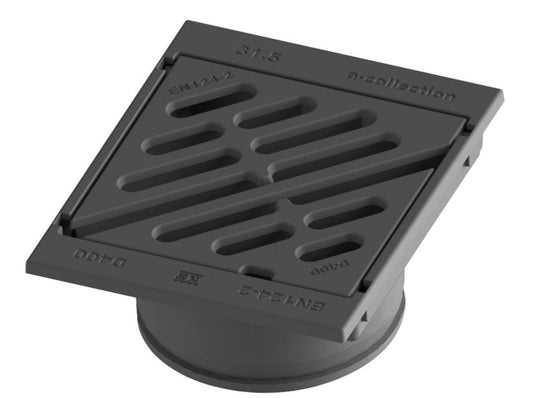 Firkant rist f/teleskoprør, a-collection