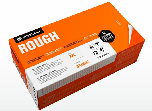 Engangshanske nitril Workhand® Rough™ Orange