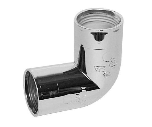 Bend med 2 muffer forkrommet Faluplast