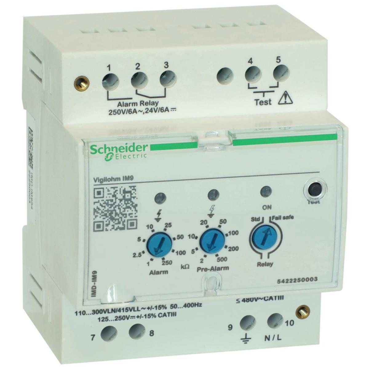 Isolasjonsovervåking Vigilohm Schneider IM9 - 0-600