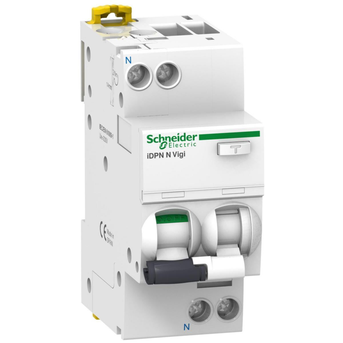 Jordfeilautomat Acti9 iDPN Vigi C 30mA A - 6