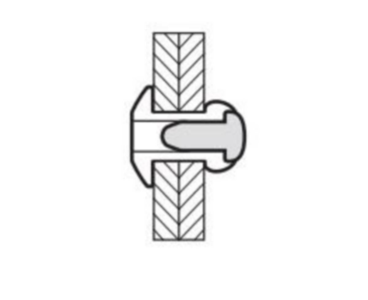 Blindnagle Stanley MFX 1541 Rustfri - Stanley Engineered Fastening