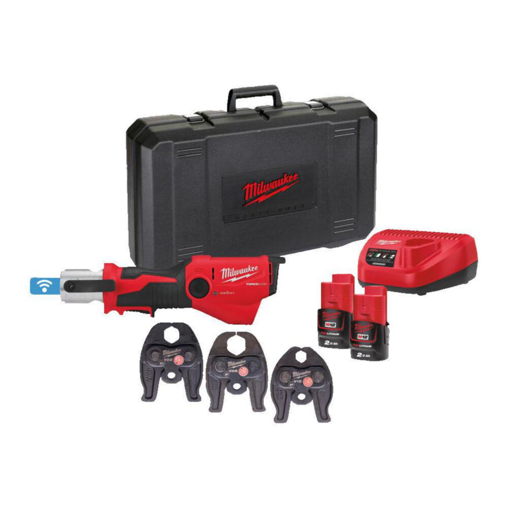 Pressverktøy Milwaukee M12 ONEHPT-202C V-SET