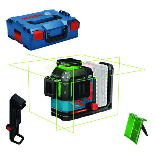 Linjelaser Bosch grønnEXLL18V Solo L-BOXX