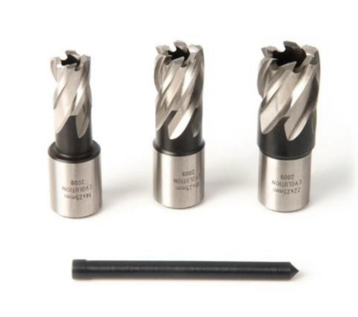 Mag-bor cutter-sett Evolution Cyclone (25 mm dybde)