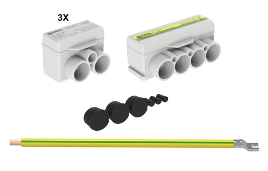 Gatelysklemme sett Ouneva 2-pol 230V