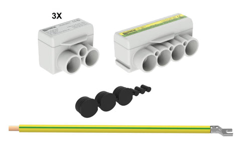 Gatelysklemme sett Ouneva 2-pol 230V