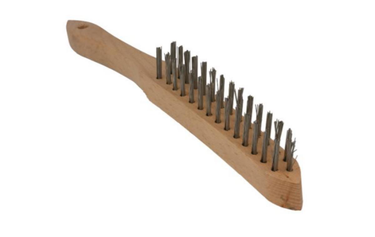Stålbørster V2A rustfritt Rinnert