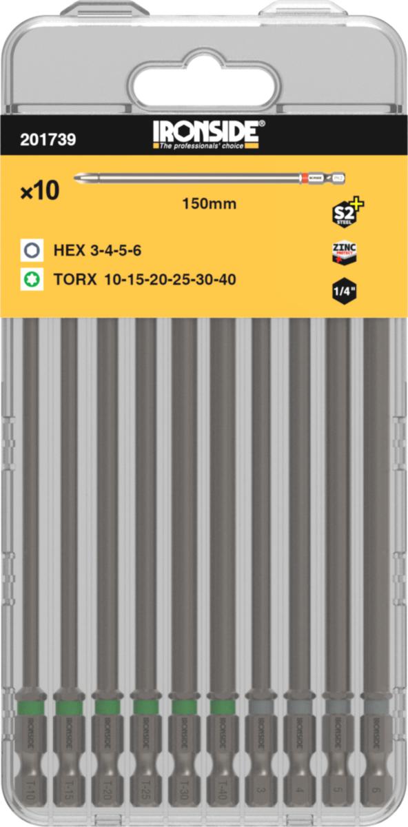 Bitssett Ironside Torx/Sekskant