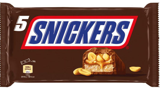 Sjokolade Snickers 50g 5pk