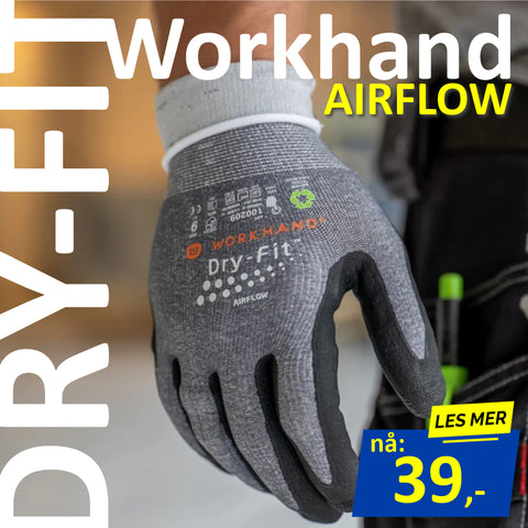 Monteringshanske Workhand® Dry-Fit® AirFlow (608954)