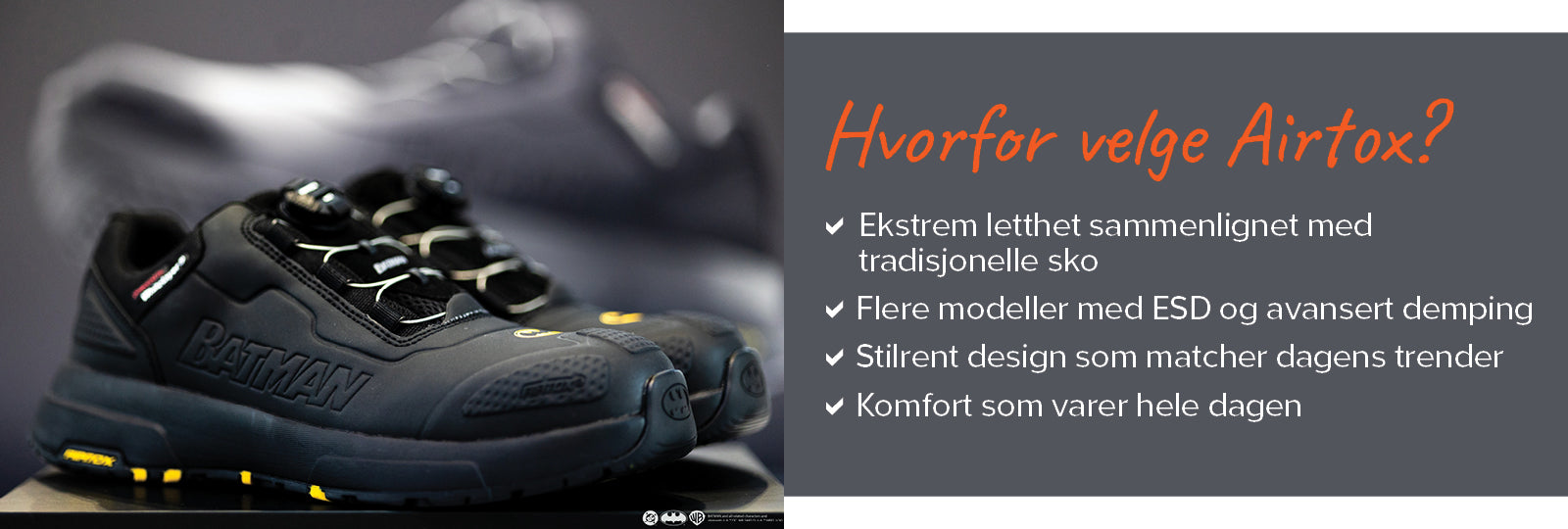 Airtox BAT.one — lettere enn tradisjonelle vernesko